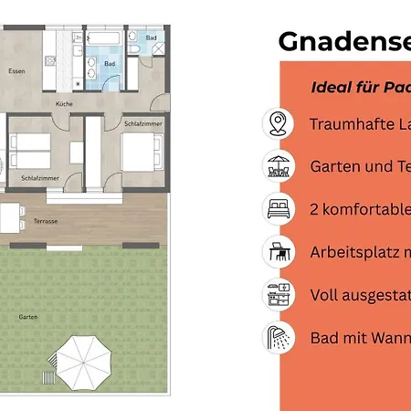Gnadenseeblick - 107 Qm, Garten Und Terrasse Am Allensbach